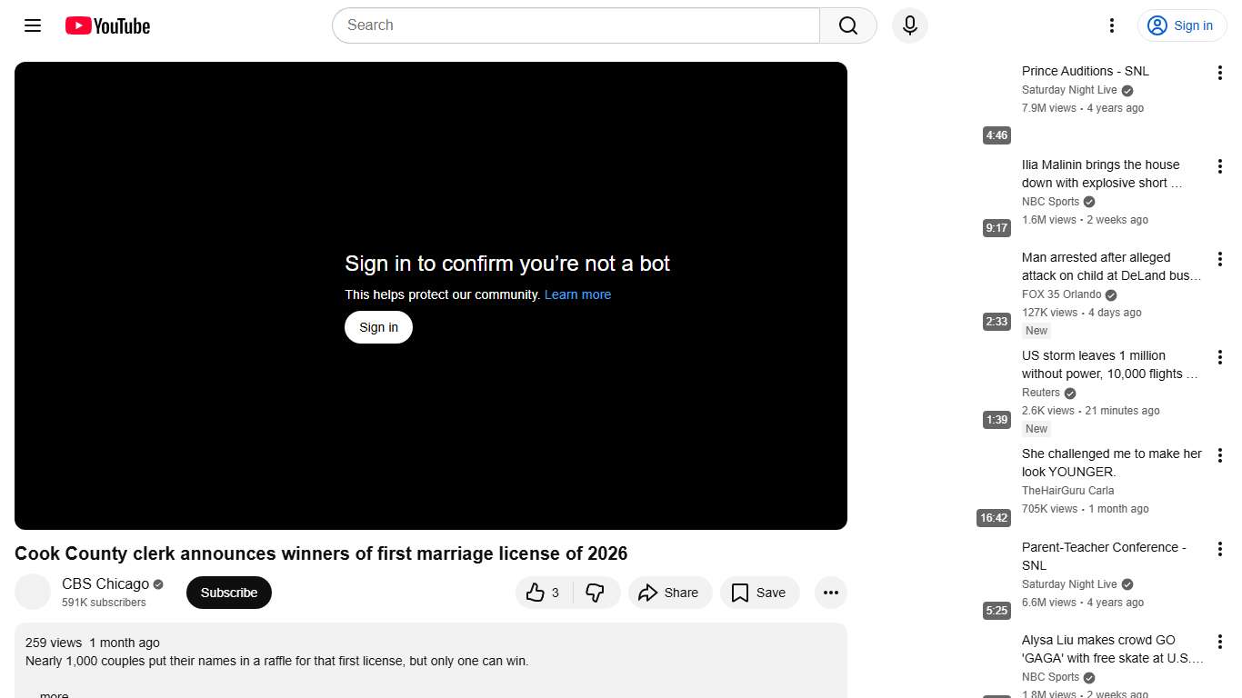 Cook County clerk announces winners of first marriage license of 2026 - YouTube